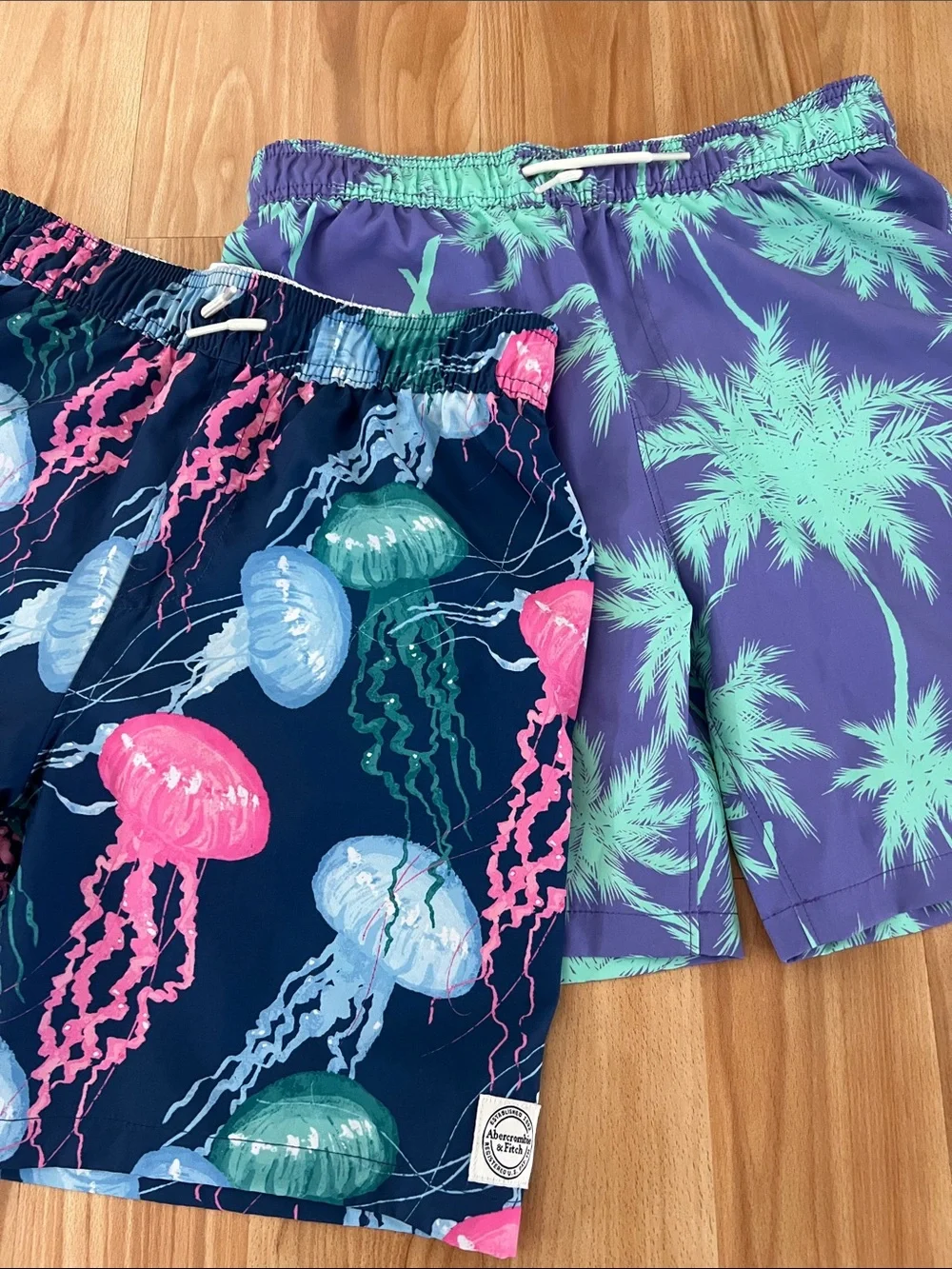 Abercrombie kids boys swim trunks with liner 2 pairs size 13/14